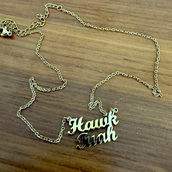 HAWK TUAH 16” women’s necklace gold plated - Picture 2 of 5
